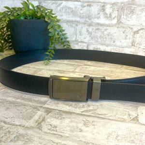 SLIDEBELTS Vegan Synthetic Leather Sliding Locking Click Belt Men’s size 30-40